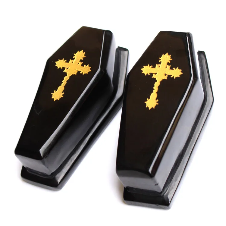 natural black quartz gemstone obsidian stone polished obsidian coffin crystal crafts