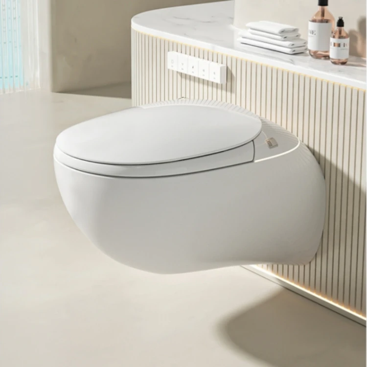 2024 NEW Modern Design Siphon Flush Automatic Bidet Closet Built-In Water Tank one Piece Wall Hung Intelligent Smart Toilet Wc