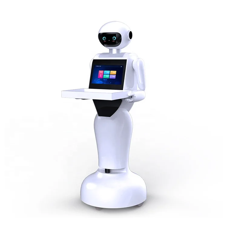 Smart Restaurant  Waiter Service Robot Autonomous Intelligent Navigation Food Delivery Robot Restaurant Robot