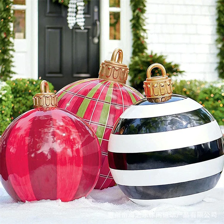 60cm our door Christmas decoration balloon fun festive atmosphere large pvc inflatable christmas ball