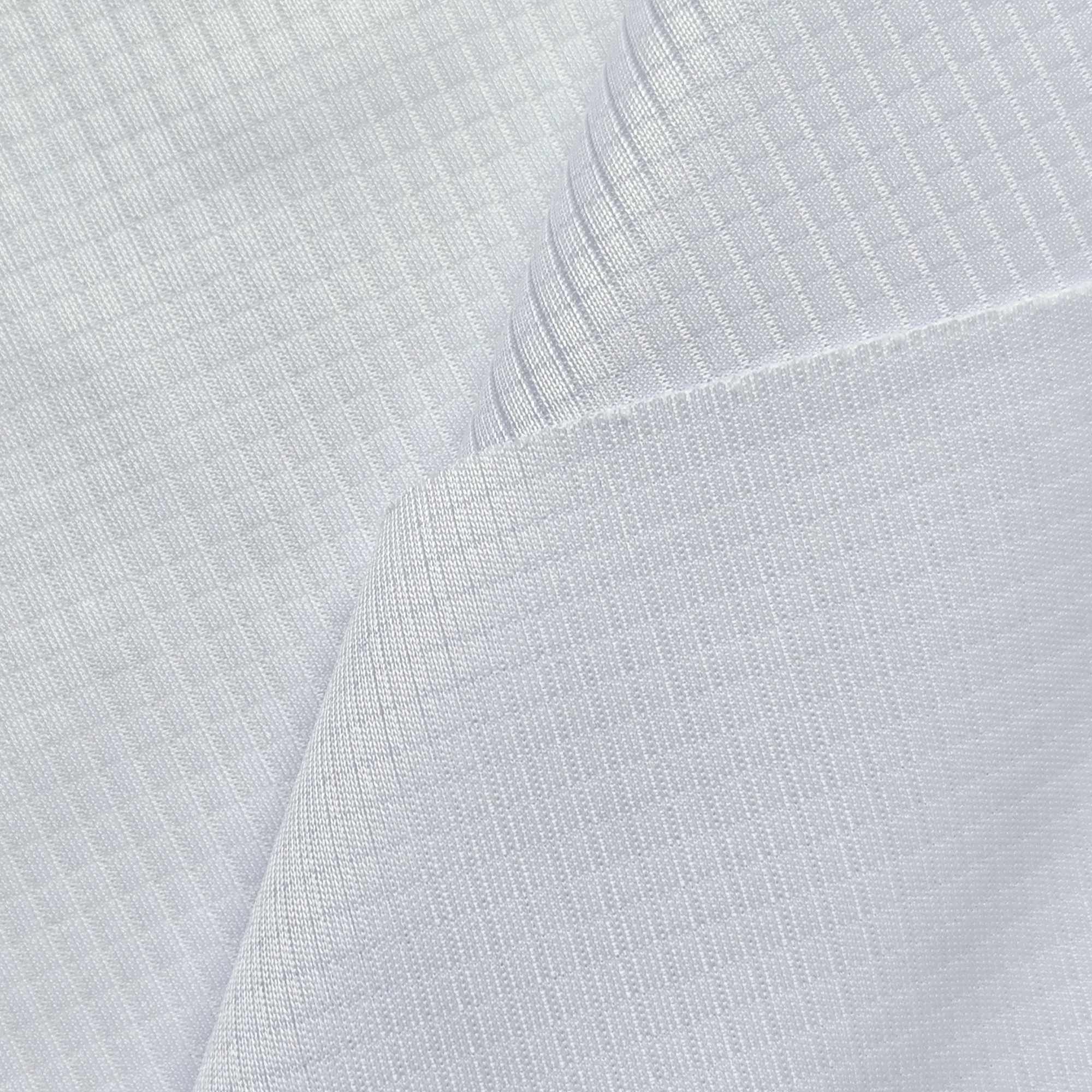 Custom Bleach 130~135gsm Low Stretch Wicking Dry Fit 100% DTY Polyester Knitted Waffle Sports Fabric