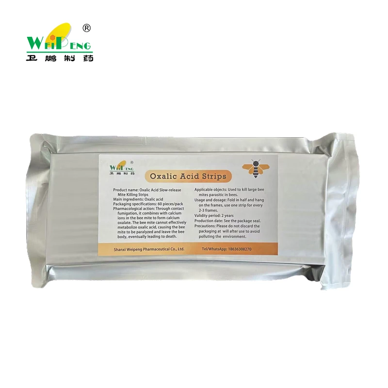 Oxalic Acid Strips 60 strips for Varroa Treatment Organic Beekeeping Supplies