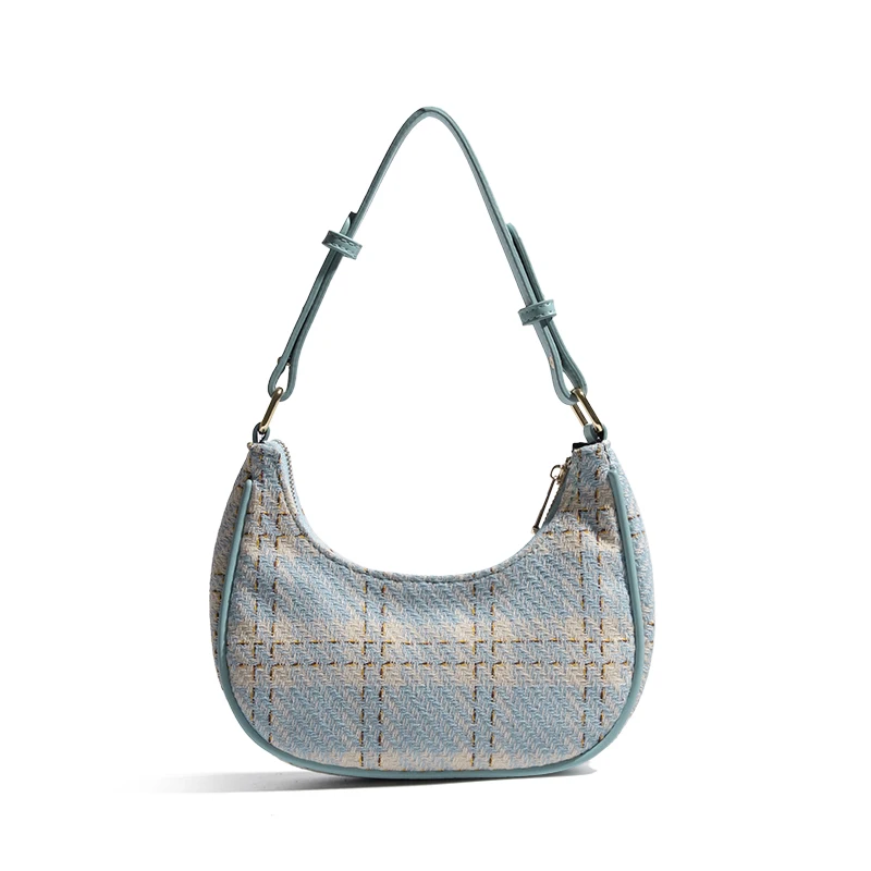 Fashion trends winter ladies bags canvas female handbags designer sling purse purple women shoulder handbags
