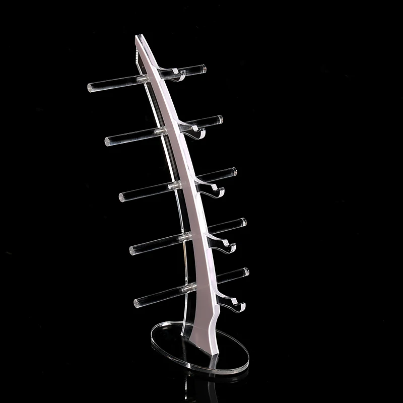 Wholesale Acrylic Sunglasses Stand Eyeglasses Showing Rack Box 5 Layer Glasses Display Rack Showcase