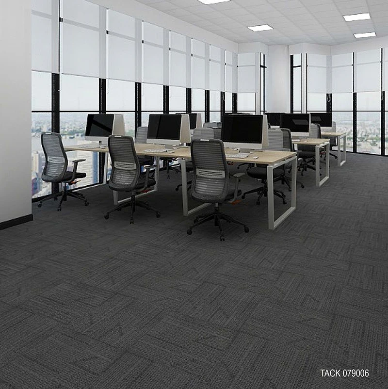Easycarpeter TACK079 Multi-level Loop Polypropylene Moquette Carpet On Office