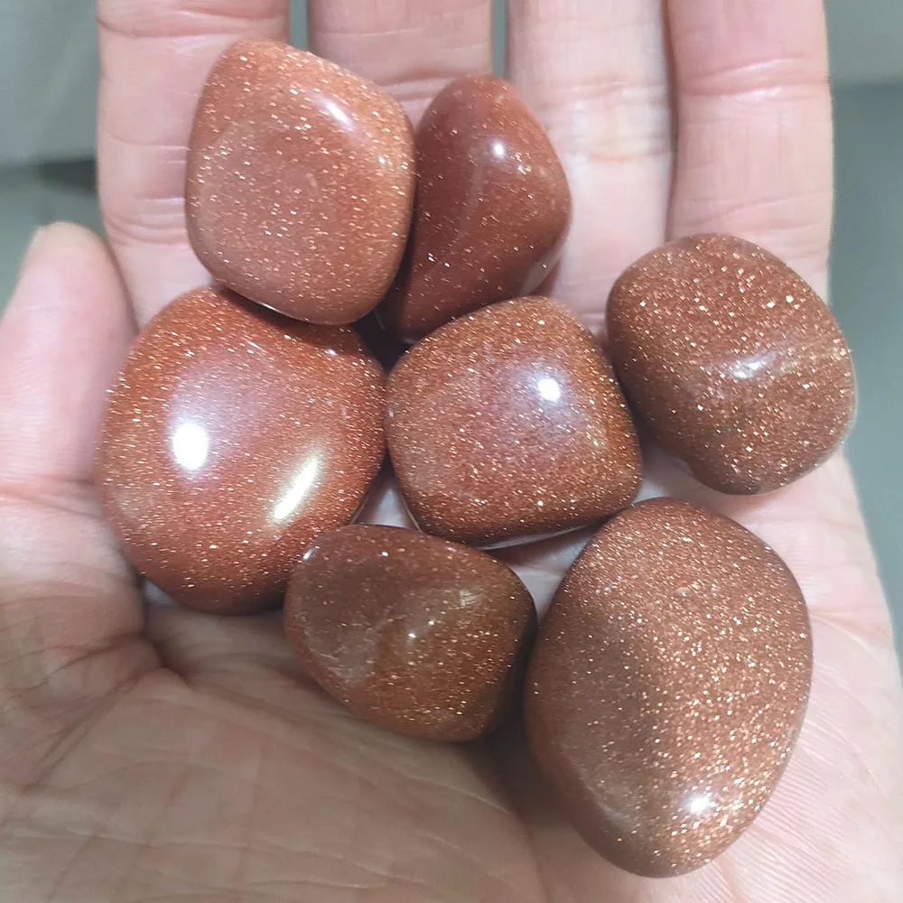 Selling sandstone tumbles polishing golden blue green sandstone tumbled stone