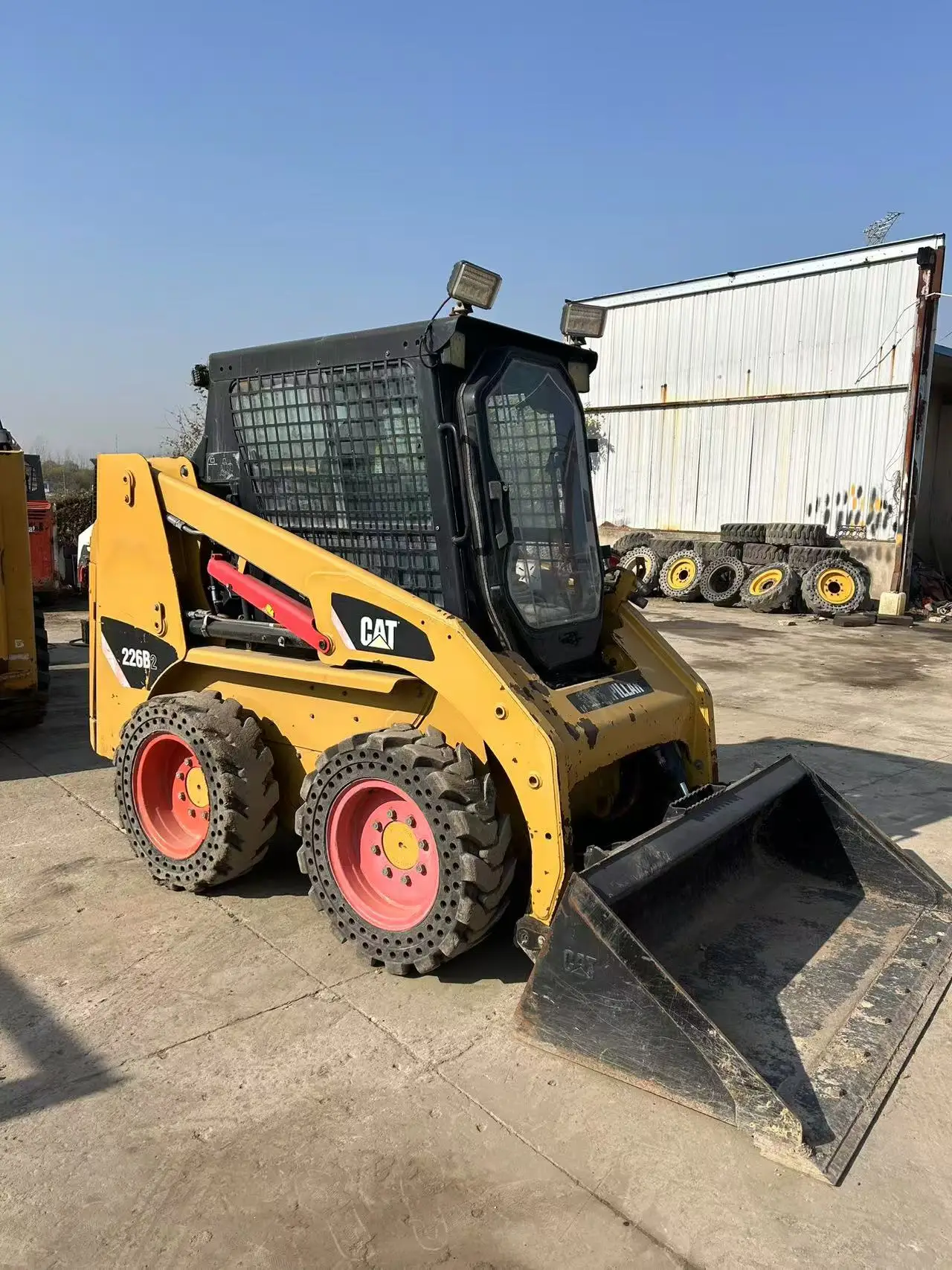 Newly Arrived High Efficiency CAT Secondhand Cat226b Skid Steer Wheel Loader Used High Quality 4 Wheels Cat226b On Sale