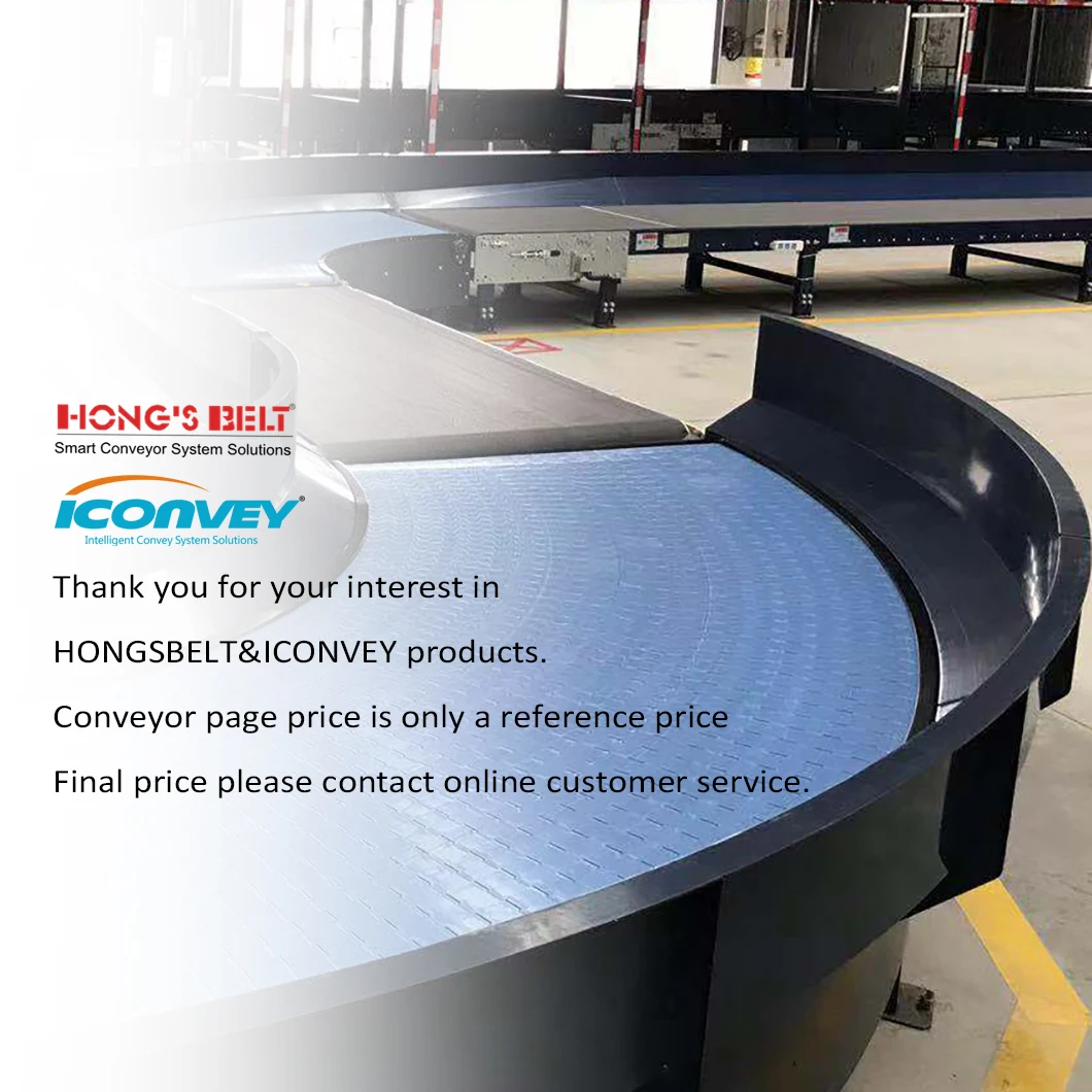 Hongsbelt Conveyor Plastic Belt With Roller Top For Heavy Duty Sorting Conveyor