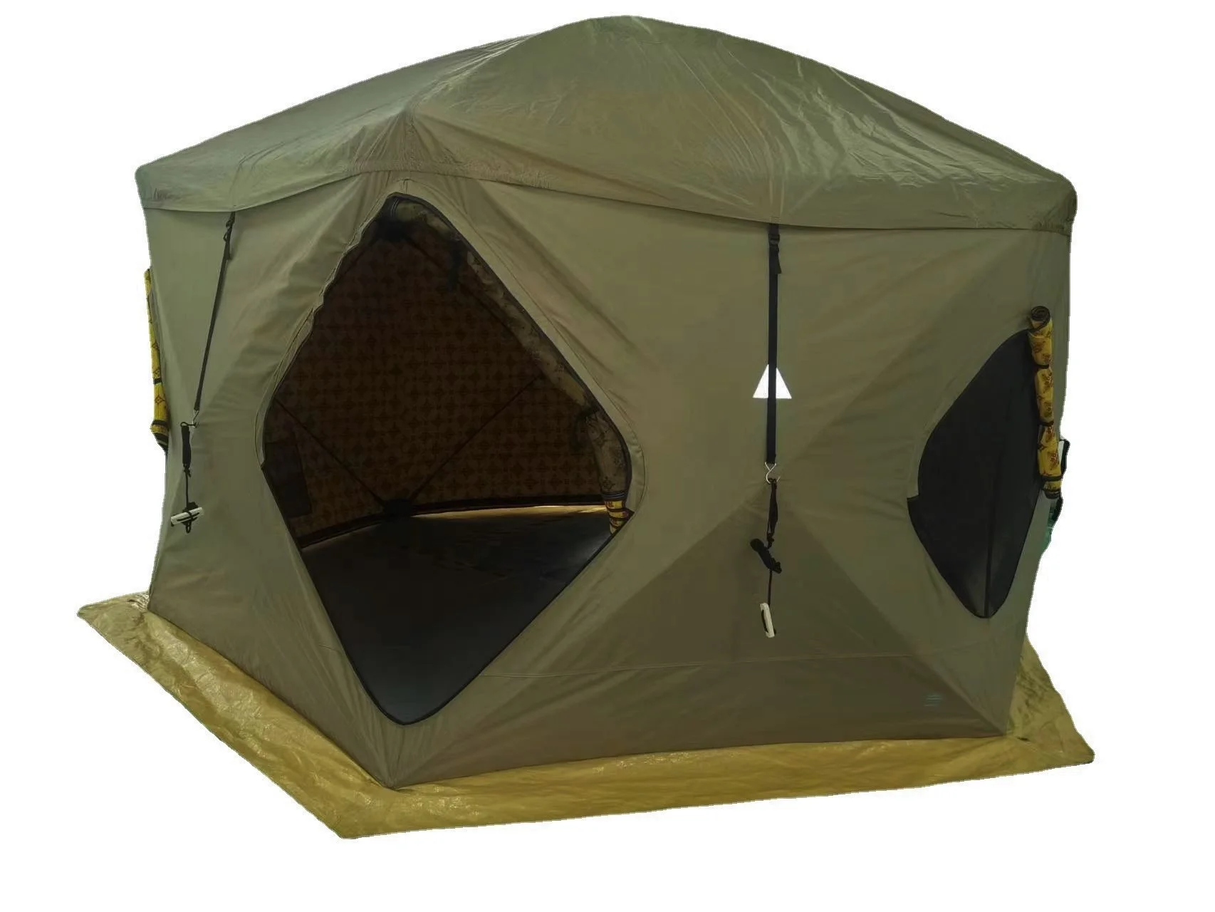 Customized  5-6 Person 4 Season Double Layers Arabian desert middle-east hexagon tent