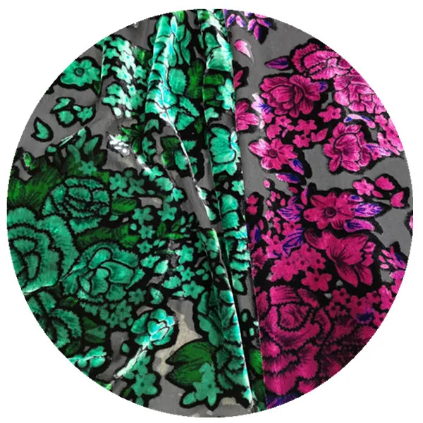 
 Шелковый бархат, мягкая эксклюзивная ткань с принтом, шелковая жаккардовая бархатная ткань для качественных платьев  