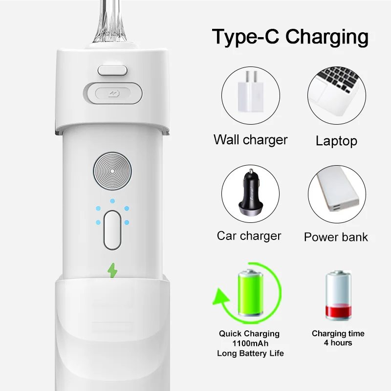 Wholesale portable Teeth Whitening Irrigation Travel Kit Irrigator Dental Water Flosser with Electric Toothbrush