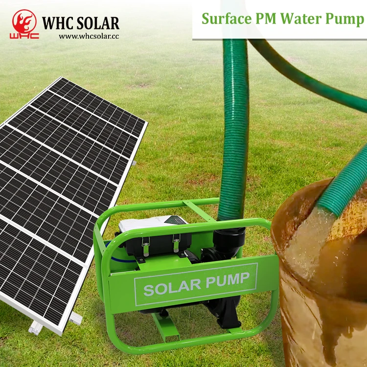 DC WHC Deep Well Submersible 1Hp 2Hp 3Hp Solar Water Pumps For Agriculture