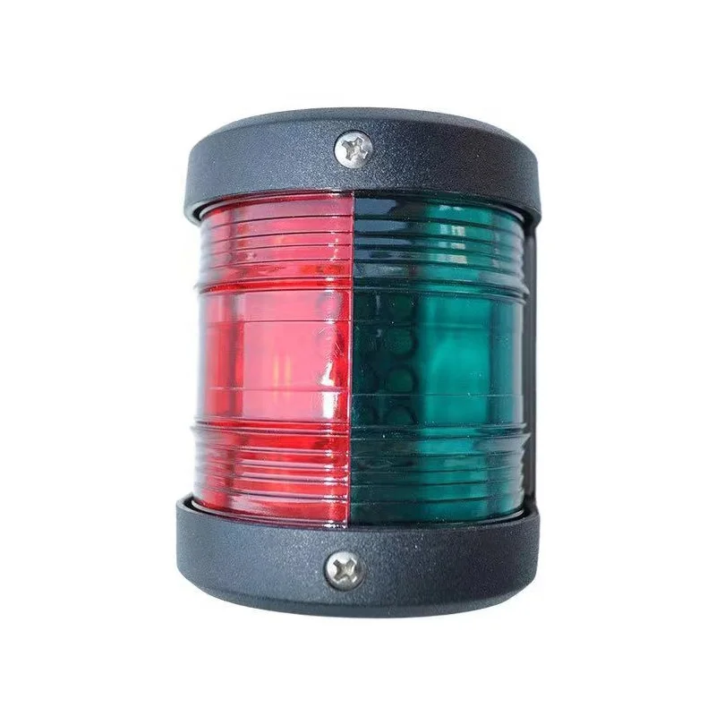 ABS PLASTIC 12VDC LED Bow Navigation Light Red Green Sailing Signal Light for Marine Boat Ship Yacht Warning Lights