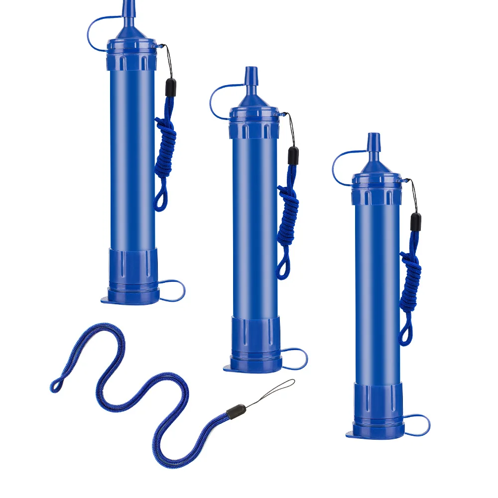 0.01 Microns Ultra Filtration Personal Water Filter Straw Tube for Outdoor Camping Traveling Hiking Emergency