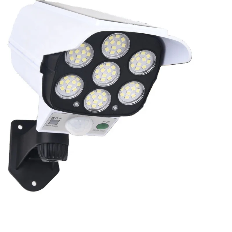 Solar Simulation Wireless Remote Control Surveillance Camera LED  Wall Lamp garden solar light outdoor solar light waterproof