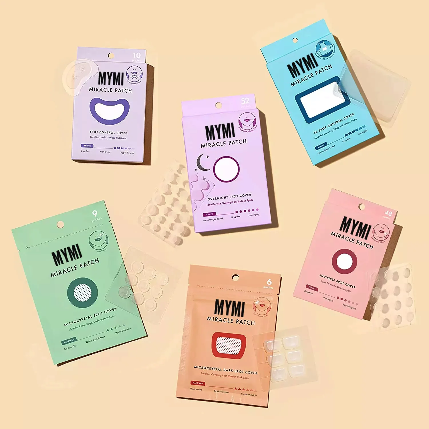 dots for spots anti pimple patch stickers cute package Salicylic acid Granules Acne patch Invisible acne printing acne patch