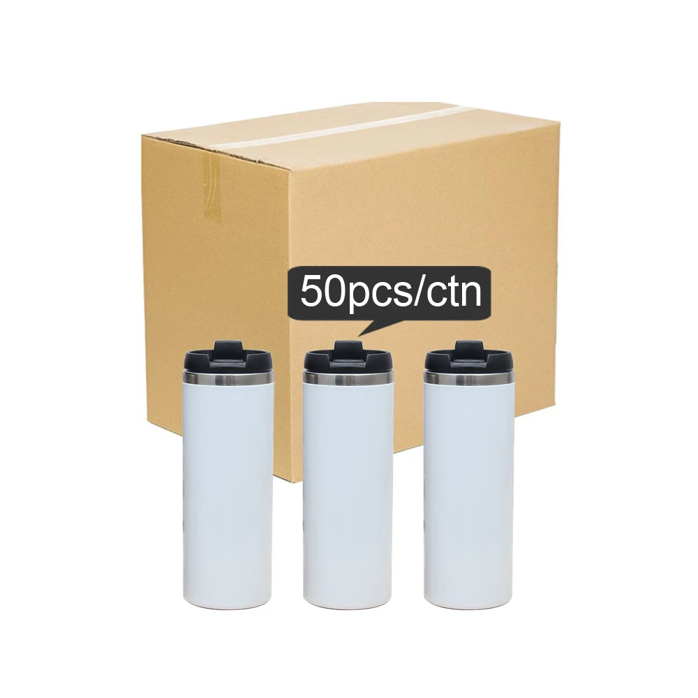 Stainless Steel Silver Double Wall Sublimation Tumbler Blank With Lid For Heat Press Sublimation Printing