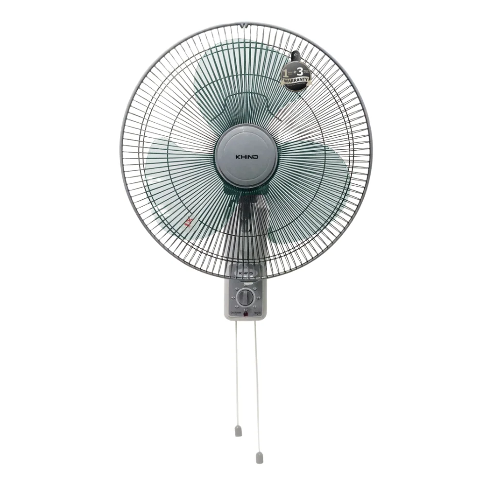 Высокоскоростной настенный вентилятор Khind, 16 дюймов, Электрический механический вентилятор из нержавеющей стали, вентилятор воздушного охлаждения, Медный двигатель