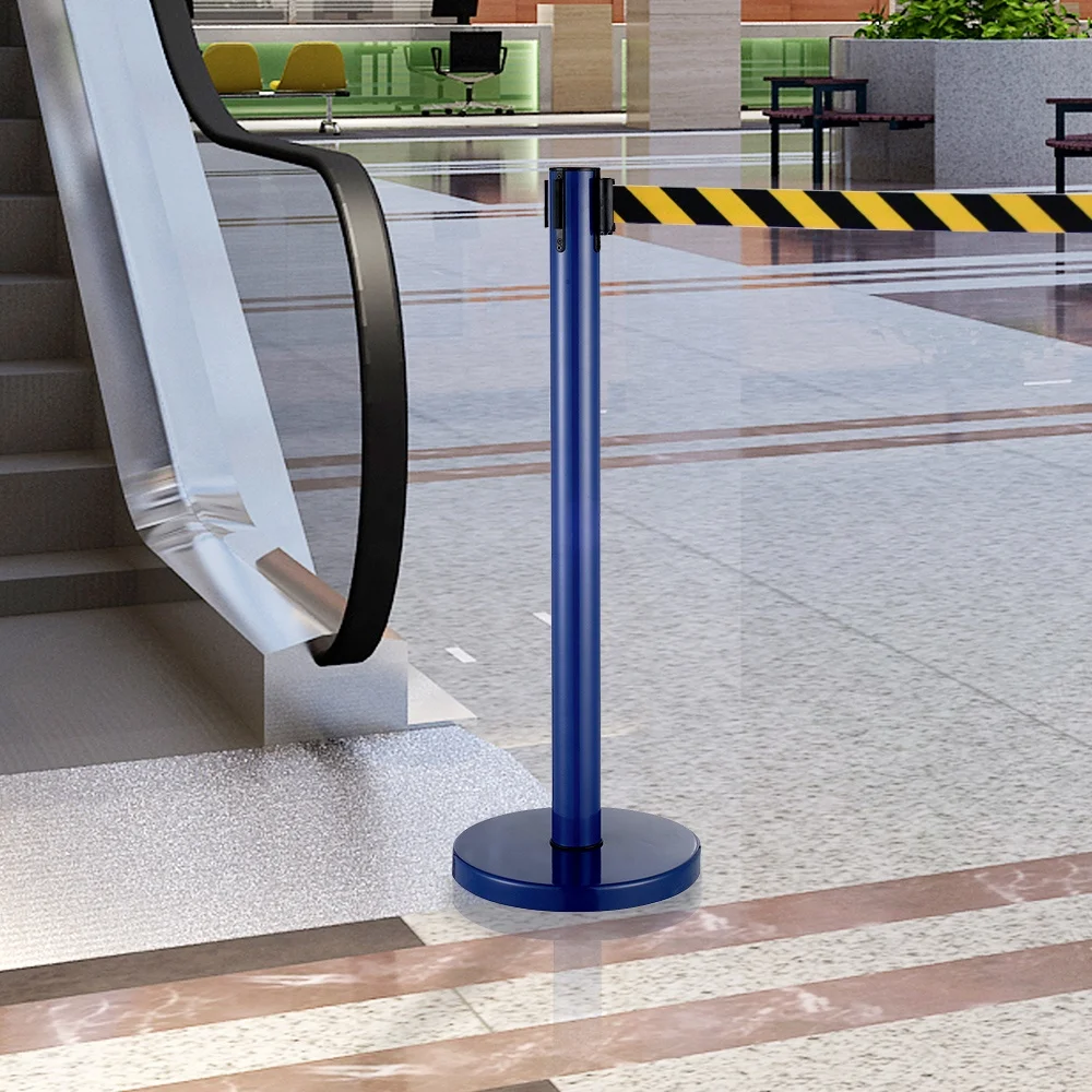 queue stand retractable barrier tape hotel stanchion