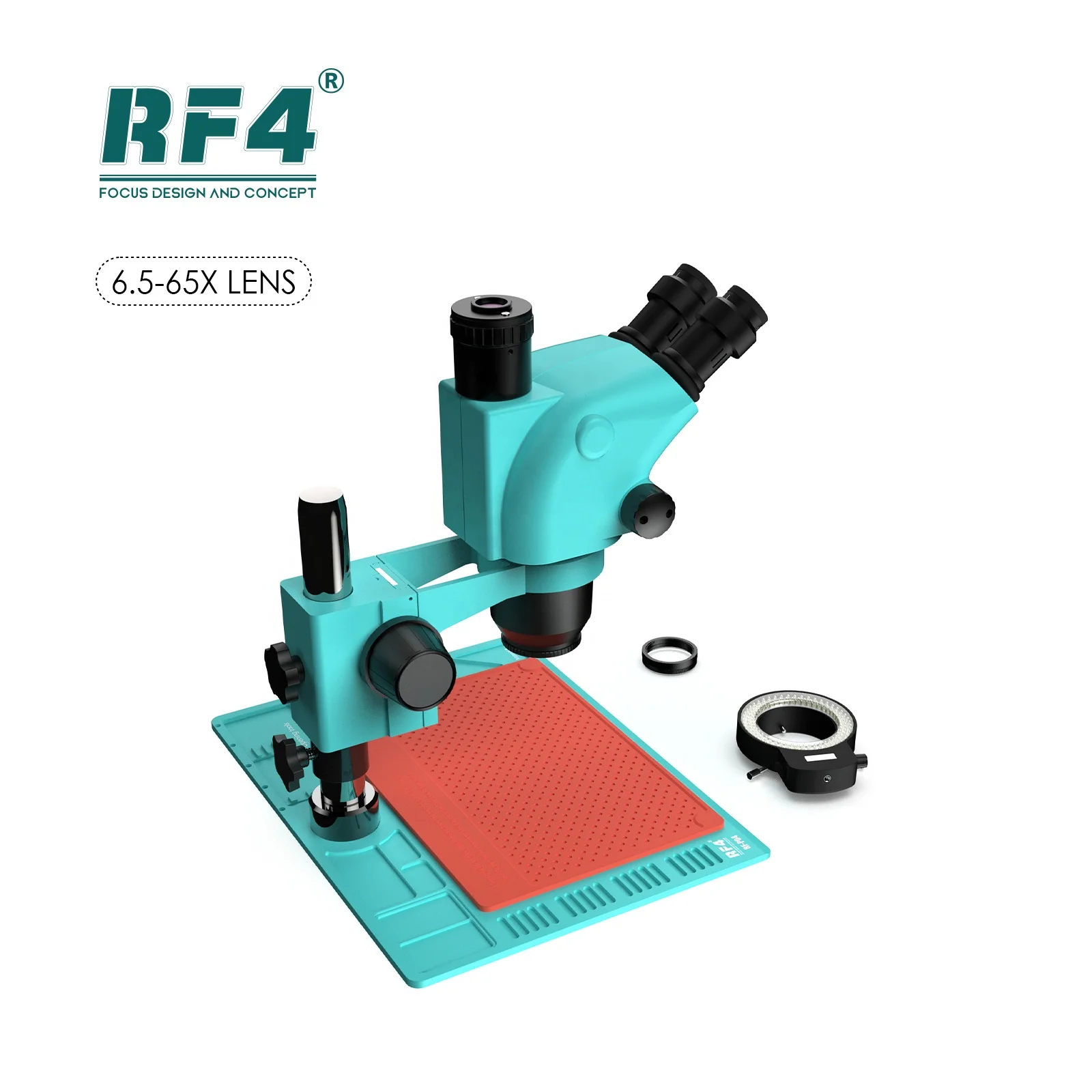 RF4 Microscope Optical instruments Stereo microscope With Anti-static Maintenance Pad microscope for repairing