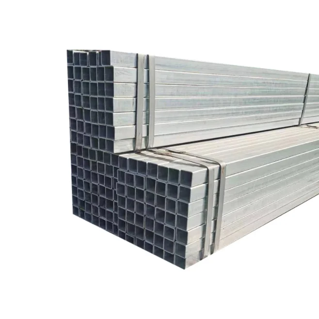 hot rolling carbon steel China supplies Q195 mild steel galvanized square pipe/rectangular hollow steel pipe