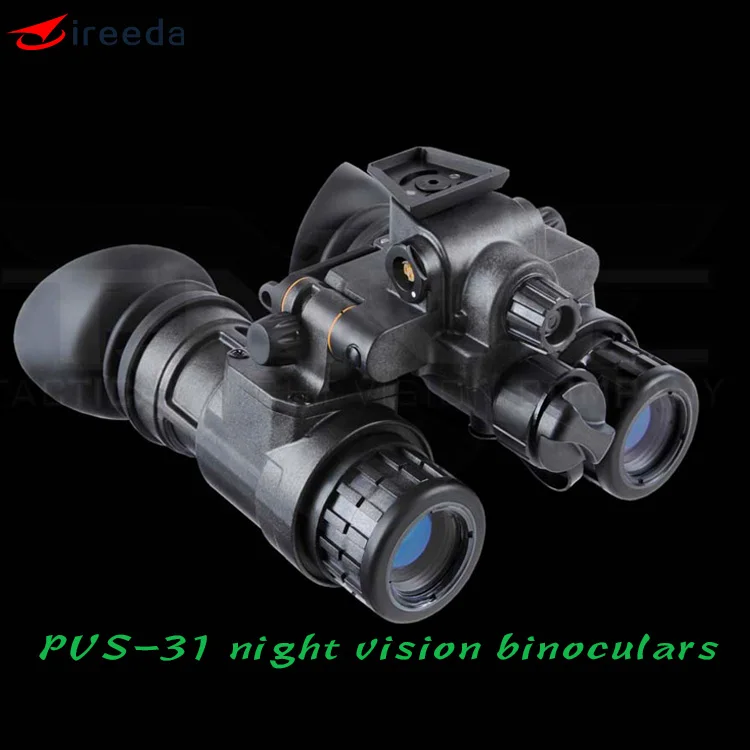 Compact FOV 40 NVG Gen 2+ IIT Image Intensifier Tubes Green Phosphor Dual-Tube Night Vision Goggles