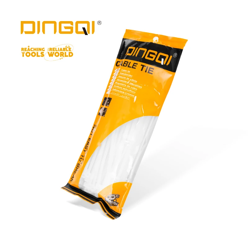 DINGQI High Quality Nylon 66 Cable Tie Insulation No Self Locking Plastic Cable Tie