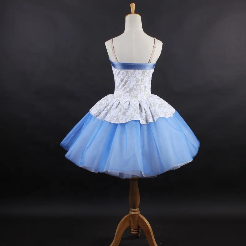 unique design white color spandex ballet tutu dance wear girls ballet costume for stage performance