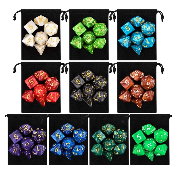 Die Rolling Casino Gaming D20 D6 D8 D10 D12 D4 16mm Sided Ludo Polyhedral Dice Role Playing Board Games D&D Dungeons Dragons RPG