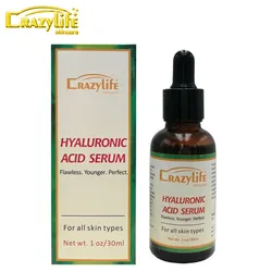 Crazylife 30 ML Anti Aging Face Skin Care Serum Hyaluronic Acid Vitamin C Essence  Whitening Moisturizing Facial Serum