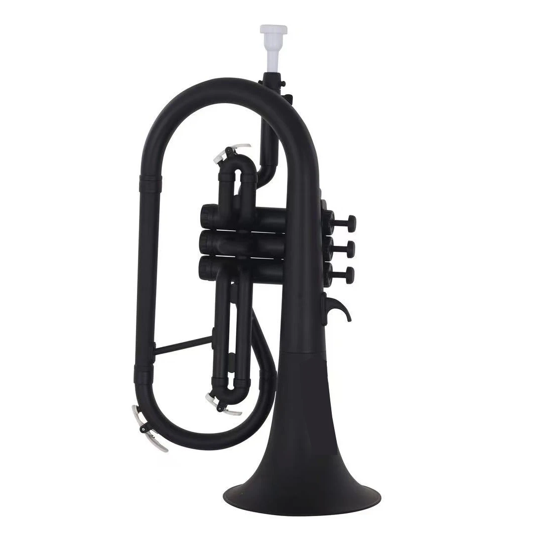 Chinese musical instruments produce plastic Bb flugelhorn
