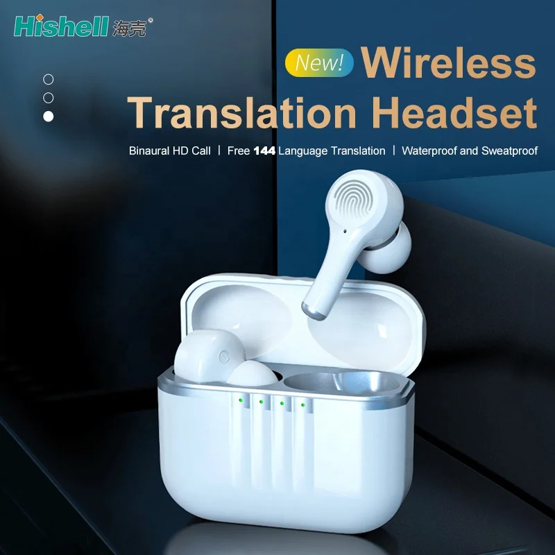 Hot Sales Instant Real Time Translation Earbuds 144 Languages TWS Wireless Translator Headset J7