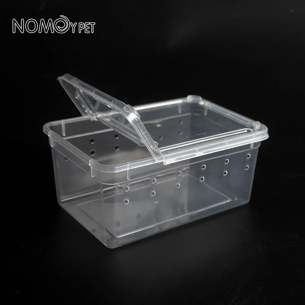NOMOYPET small H3 transparent plastic reptile breeding box transport box for gecko snake spider