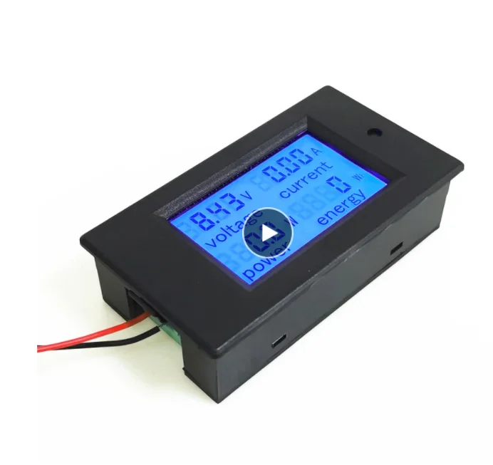 Цифровой ваттметр вольтметр амперметр постоянного тока 6 5-100 в 4 1 ЖК-дисплей измеритель напряжения и потребления