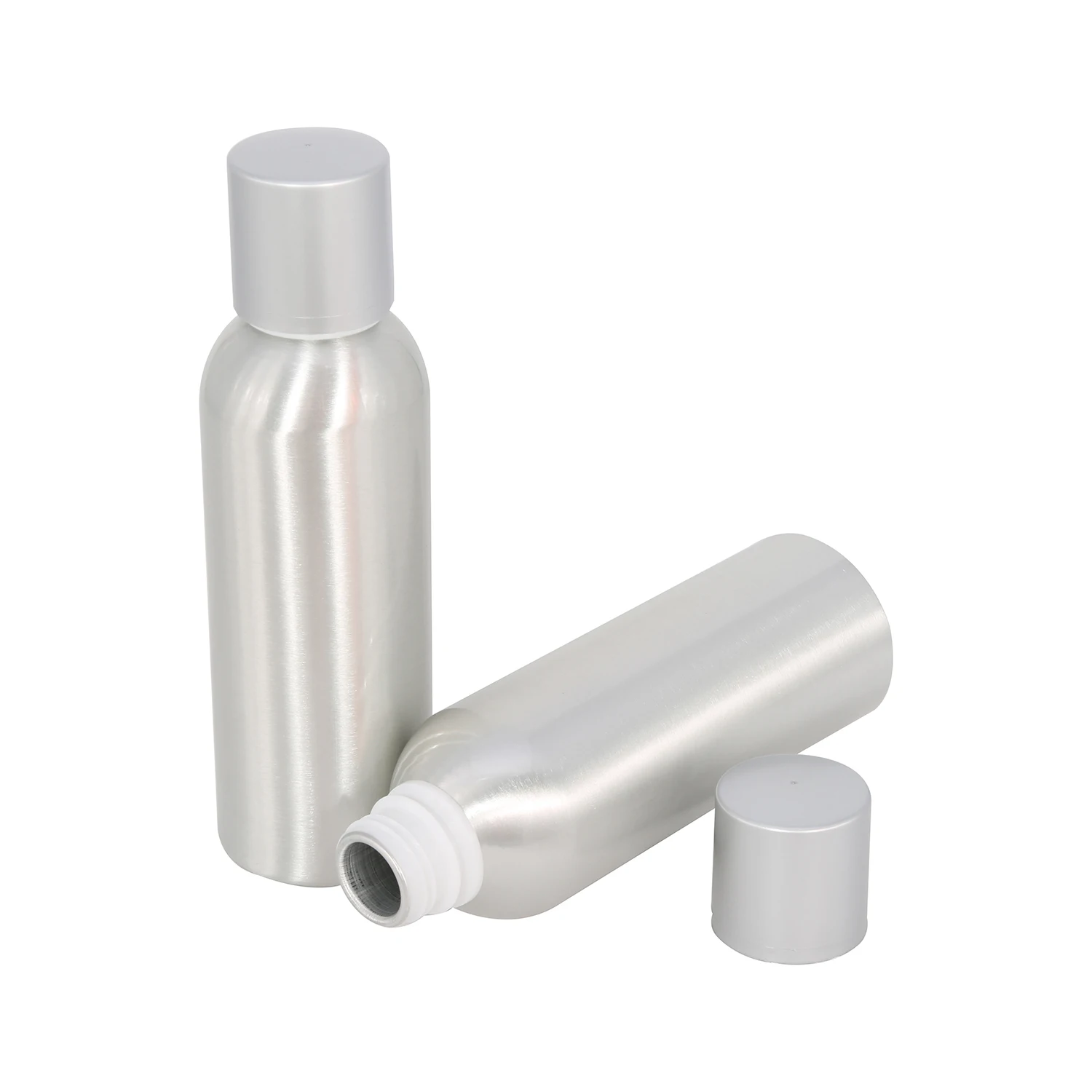 Customized logo sizes aluminum vodka bottle with screw lid