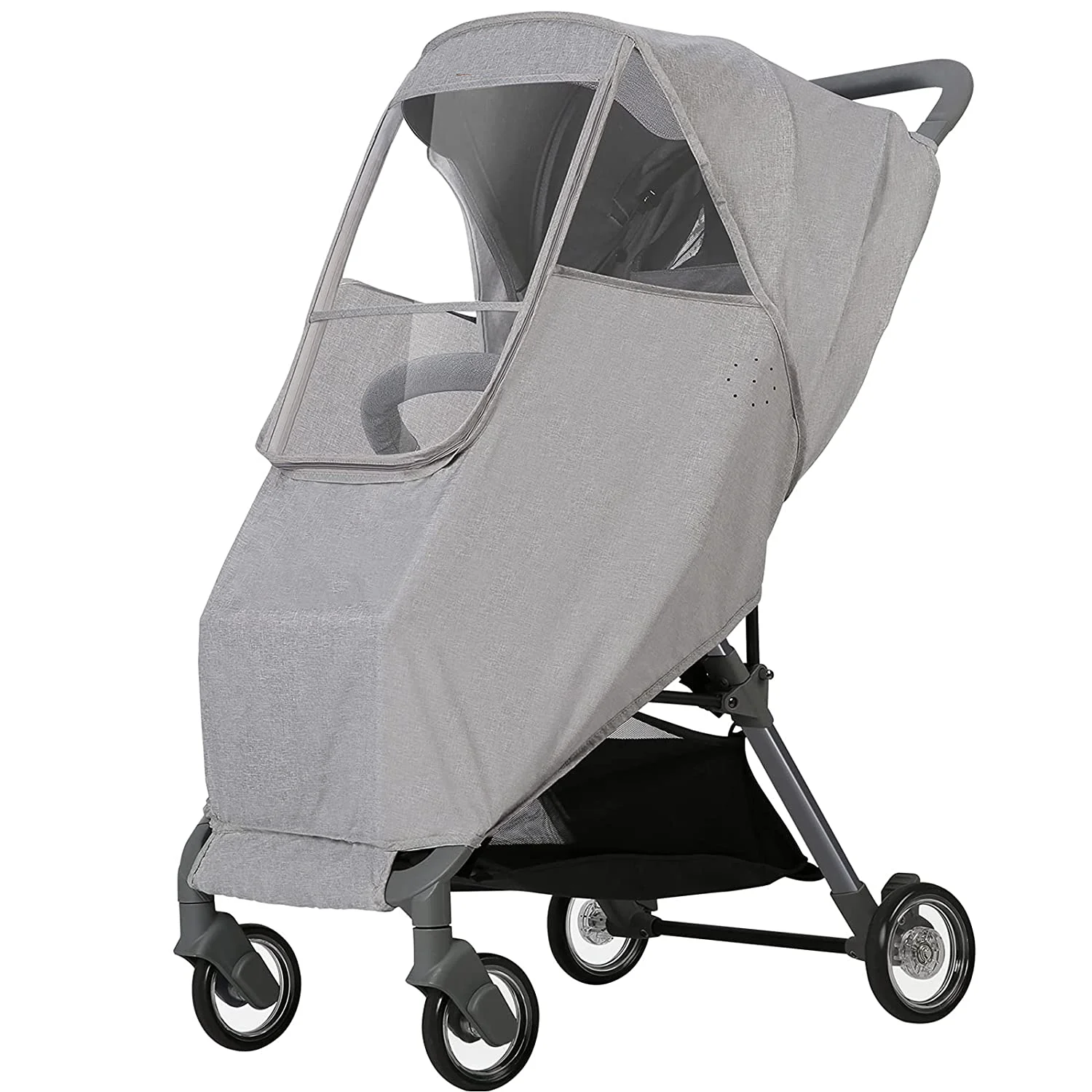 Baby Stroller Rain Cover Universal Wind Dust Weather Shield with Windows For Strollers Pushchairs Stroller Accessories