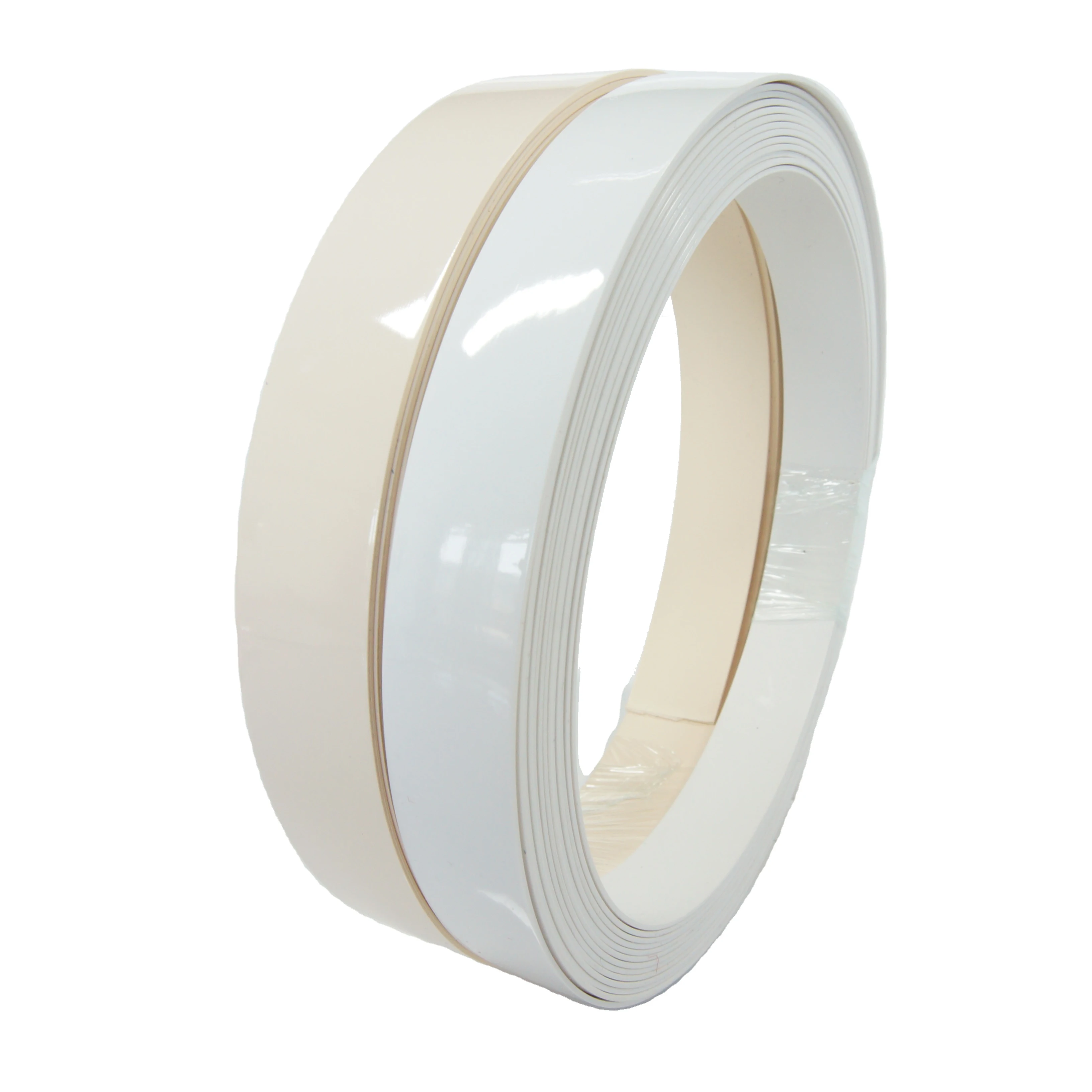 Factory White solid color 22mm  Tapacantos Furniture  edge banding tape pvc for furniture