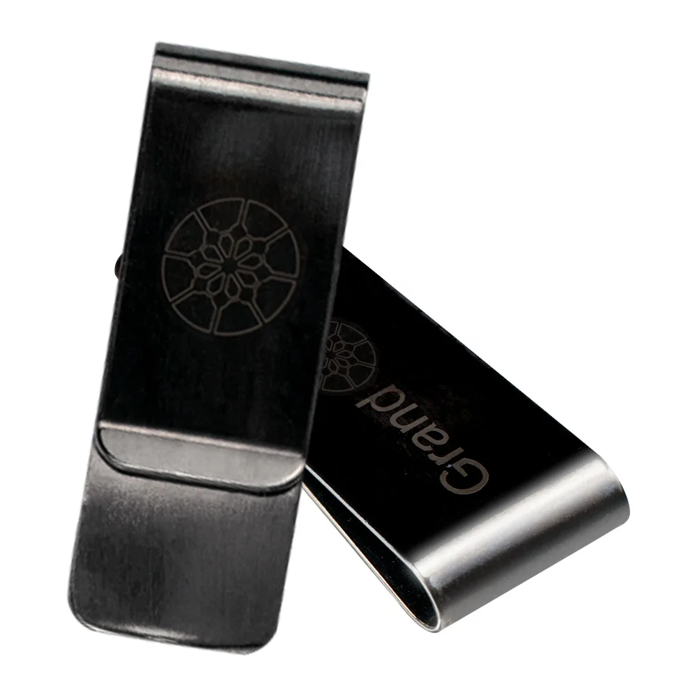  Cheap Custom Logo Blank Stainless Steel Money Clip Wholesale mens money clip