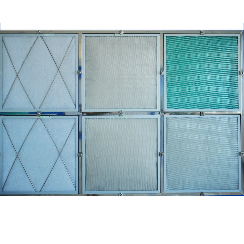 With Pleated Aluminum Frame 3 Stage Pre-Filter AHU F7 Panel Air Washable Filter