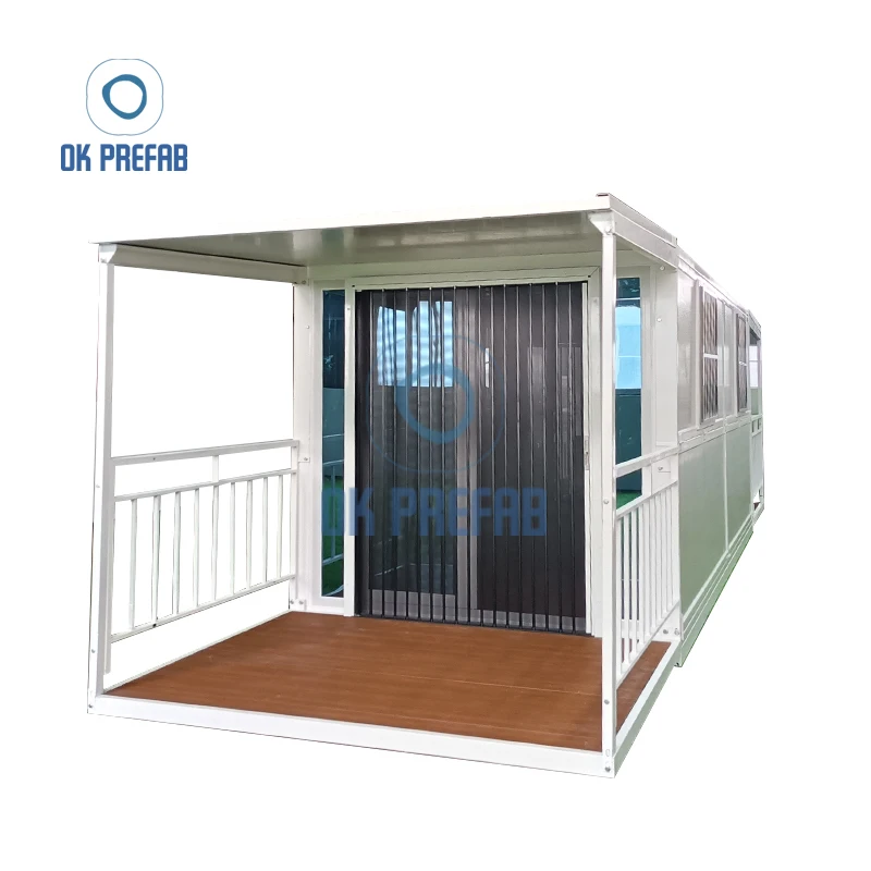 Новый 20-футовый портативный сборный компактный складной контейнерный дом с балконами
