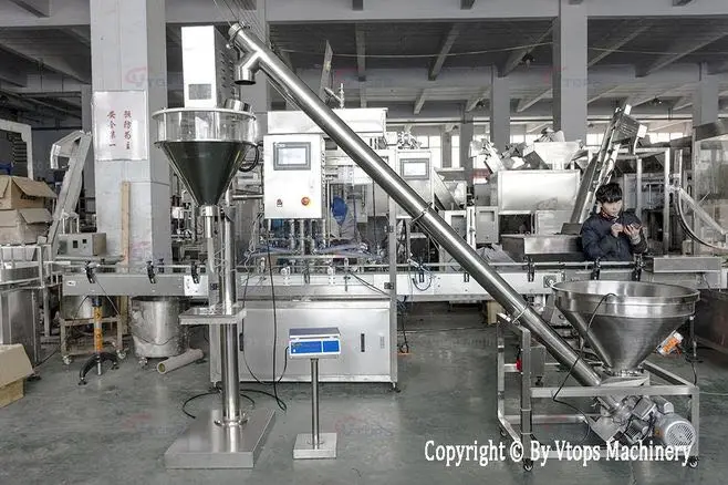 Semi Auto Augur Filler With Base Weighed Pharmaceutical Machinery Powder Filling Packaging Machine
