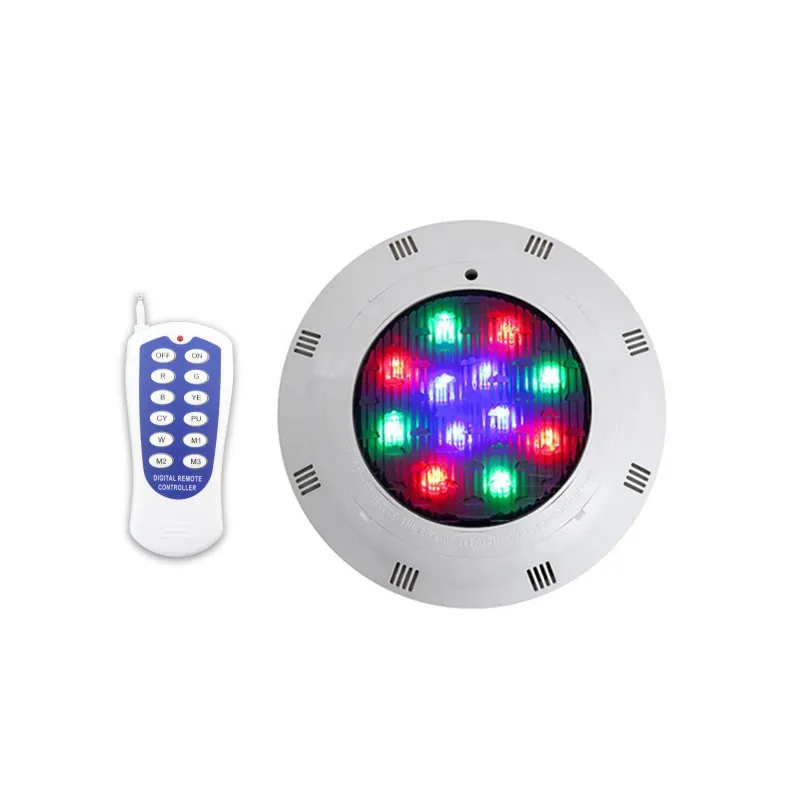 Высококачественные водонепроницаемые подводные светодиодные фонари RGB IP68 Меняющие цвет свет для бассейна с дистанционным управлением