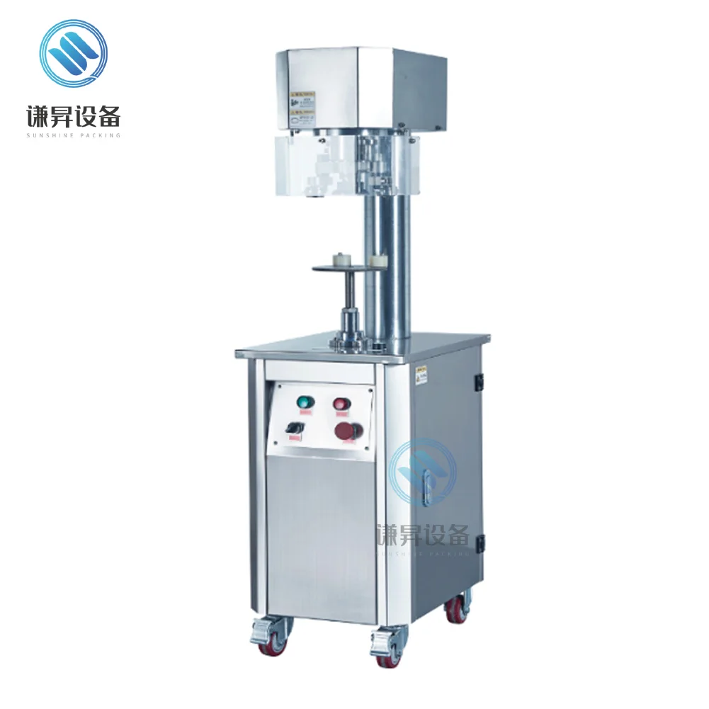 
Semi-Automatic can sealer / pet bottle sealing machine / beer tin can sealing machine 