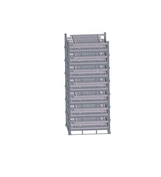 warehouse stackable metal mesh storage pallet cage