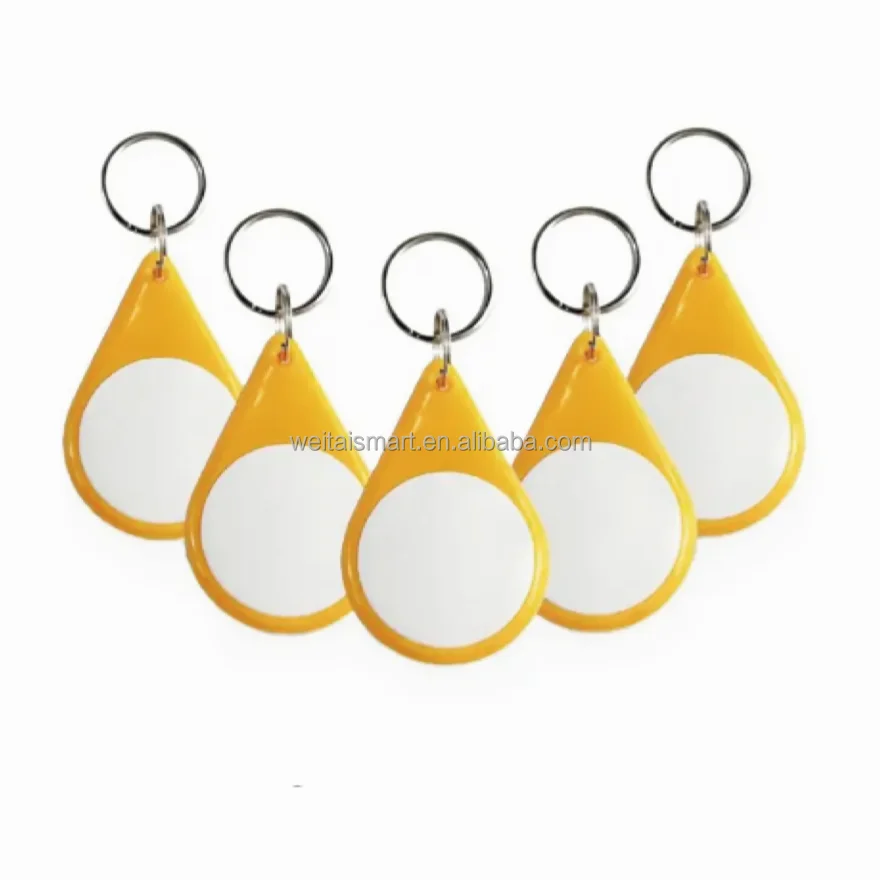Good quality 125KHz&13.56MHz ABS Key Tag Chip RFID Keychain NFC Rewritable Key Fob
