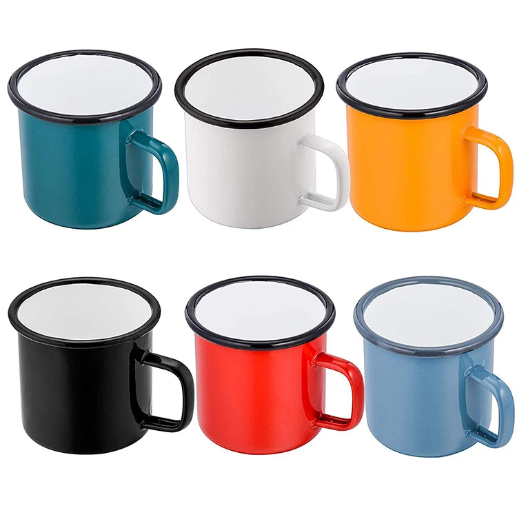 Promotional Gifts Custom Logo Durable Mini Steel Cup Stainless Steel Cup Travel Picnic Coffee Cup Metal Bulk Camping Enamel Mug