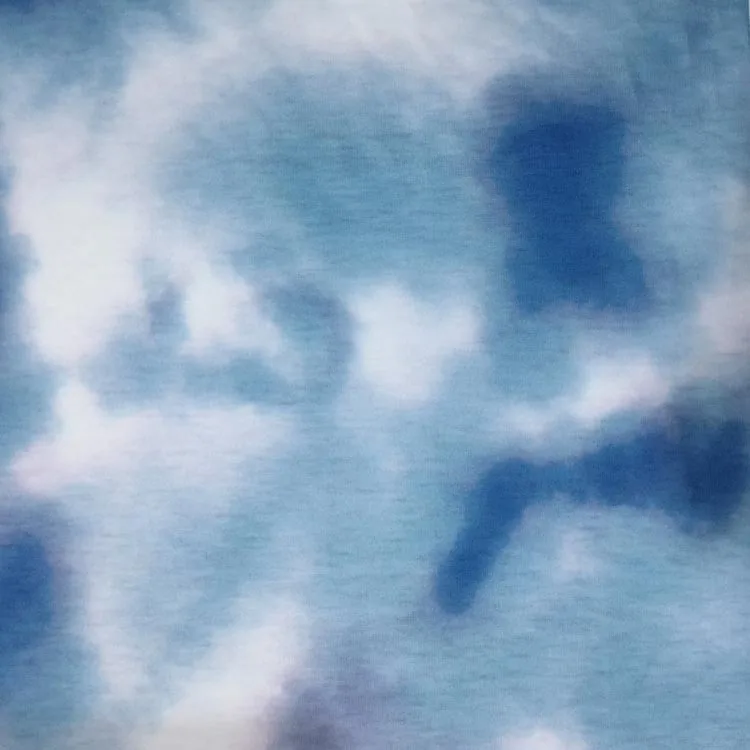 RL 155cm 95% polyester 5% spandex imitate tie dye printed fabric with scrapbooking quilting home decor