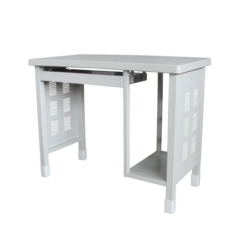 Office Table on Sale Cheap Metal Iron Office Furniture Modern School Library Table for Laptops Office Desks Epoxy Powder Coating