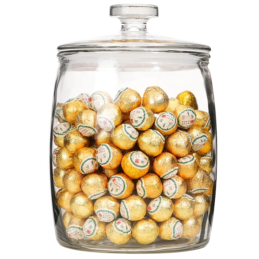 Factory Wholesale High Quality Various Specifications Food Storage Glass Jar transparent Oval Glass Bottle With Lid