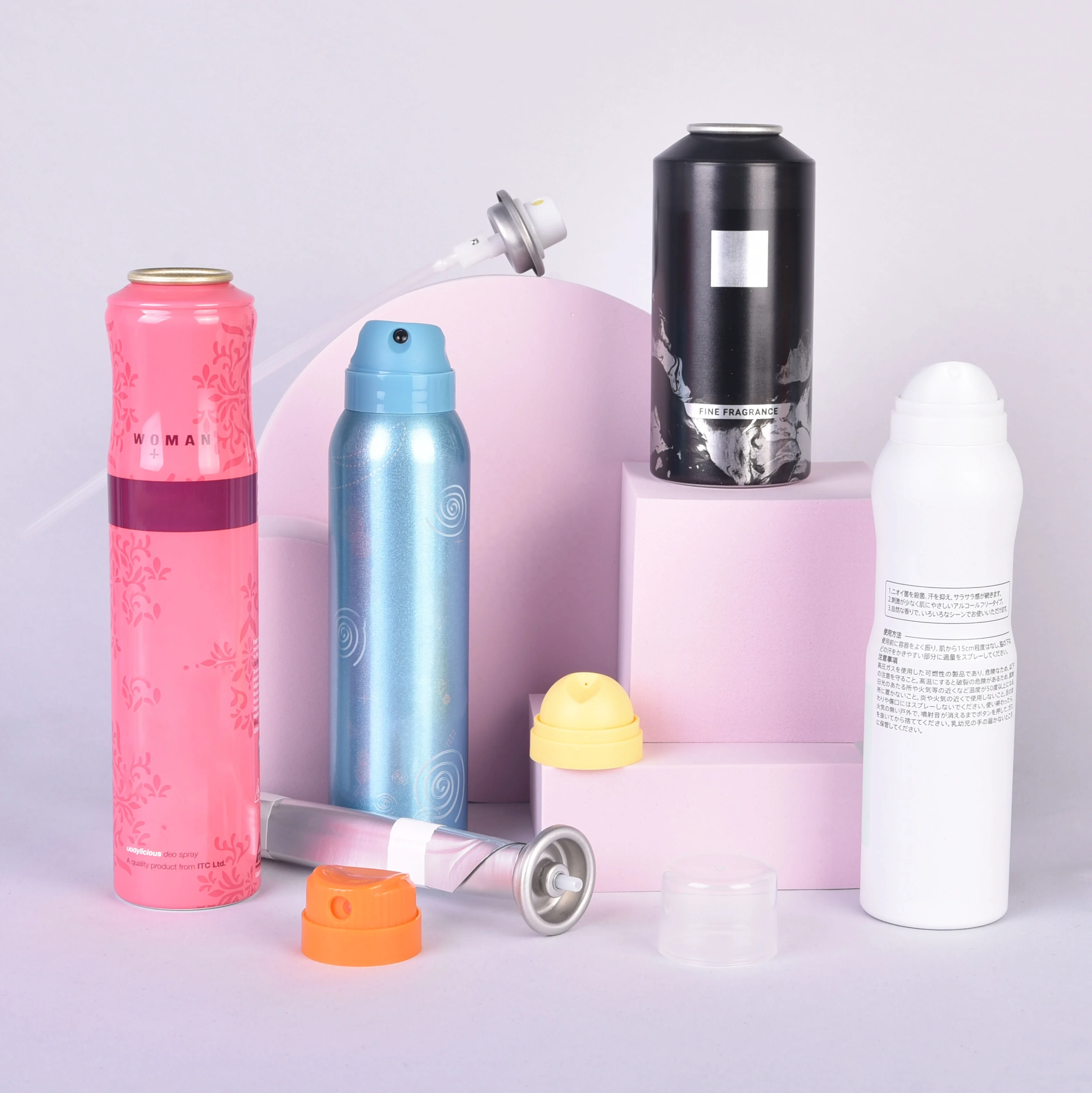 Wholesale High Quality Empty Aluminum Aerosol Can 150ml 200ml  Perfume Aerosol Cans Men Deodorant  Antiperspirant Body Spray